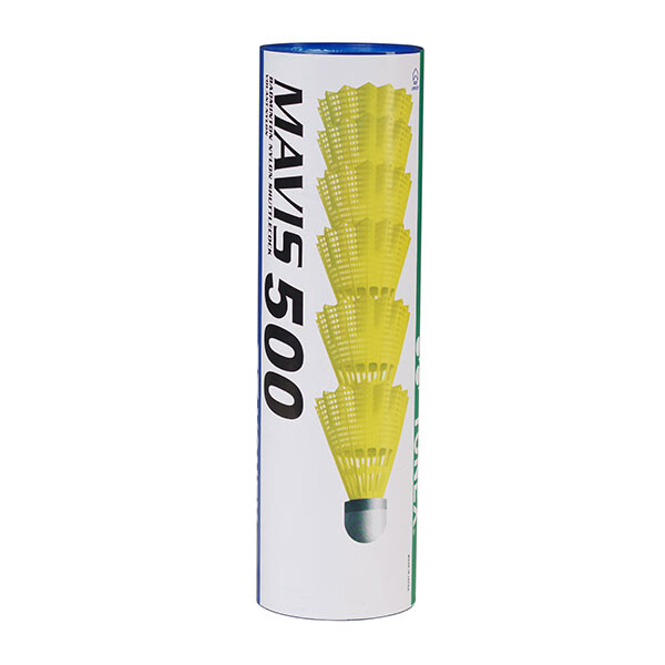 Воланы Mavis Yonex 500 белый,нейлон, 6шт