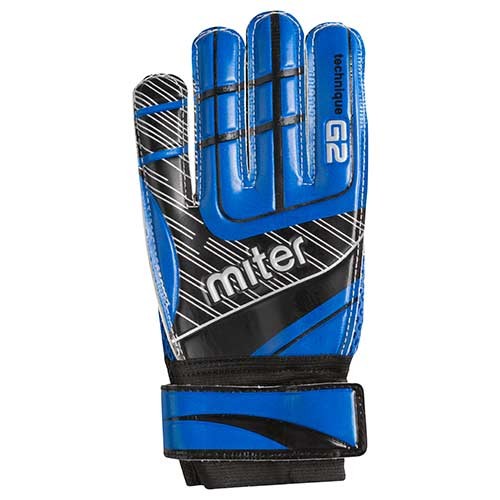 Вратарские перчатки Latex Foam MITER, синий, размеры 5, 6, 7, 8, 9.
