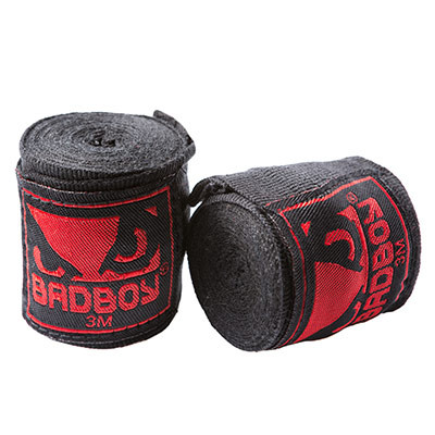 Бинт боксерський 3м, BadBoy, пара, синій, чорний, червоний.