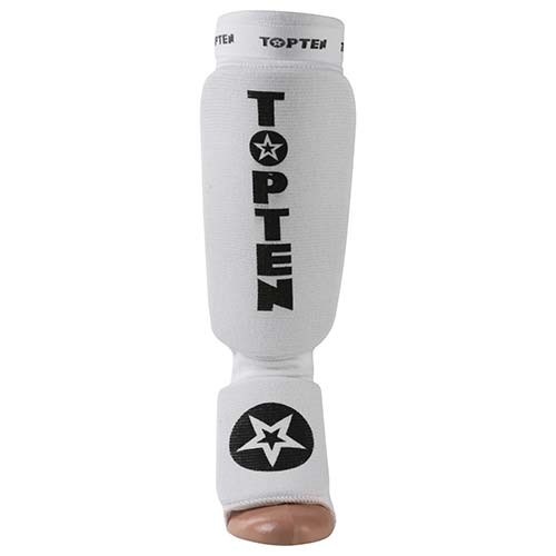 Защита ноги TopTen, полиэстер, эластан, белый, липучка, размер S, M, L, XL.