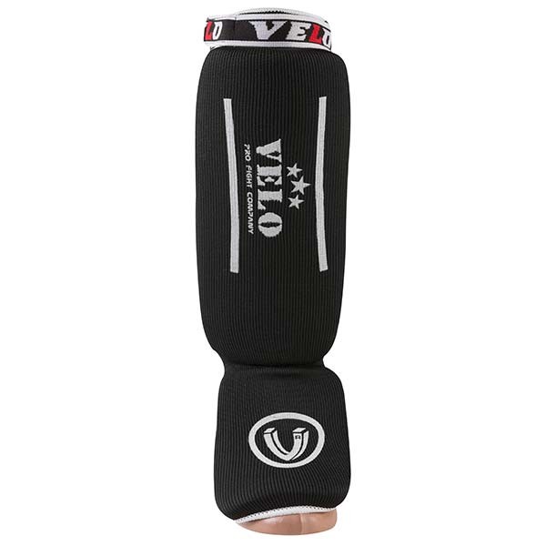 Защита ноги Velo, полиэстер, эластан, черный, липучка, размер S, M, L.
