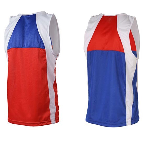 Майка боксерская, размеры S-XL, красный, синий.