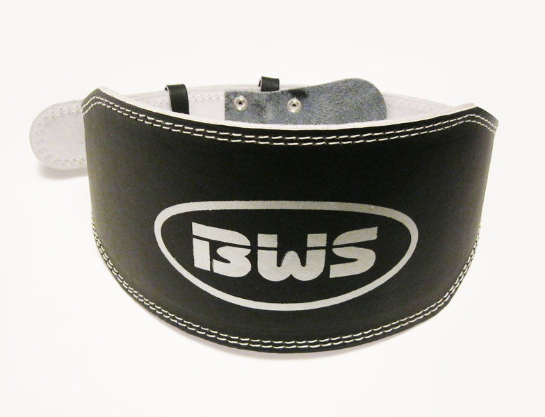 Пояс атлетический BWS широкий, PU, черный, размеры M, L, XL