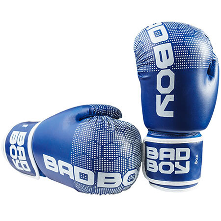 Боксерские перчатки BadBoy"жираф", DX, 8oz,10oz, 12oz, синий.