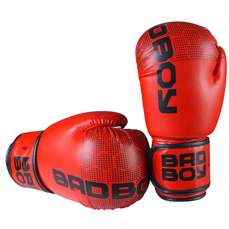 Боксерские перчатки BadBoy"жираф", DX, 8oz,10oz, 12oz, красный.