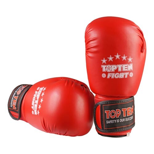 Боксерские перчатки TopTen, DX,  12oz, красный