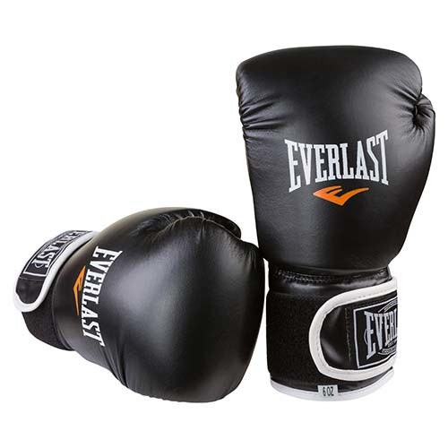 Боксерские перчатки Ever, DX-445, 6oz-12oz, черный.