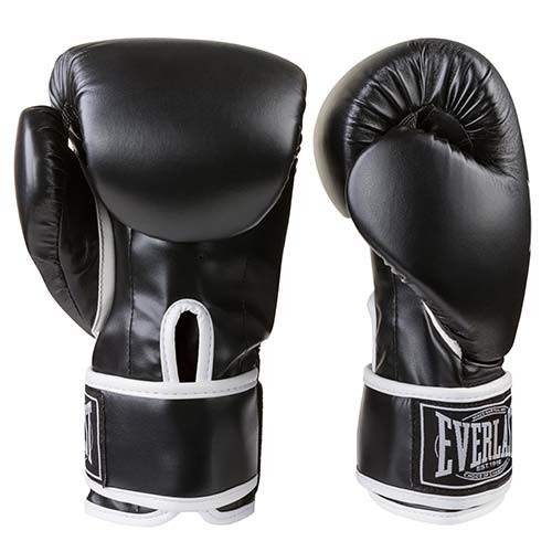 Боксерские перчатки Ever, DX-445, 6oz-12oz, черный.