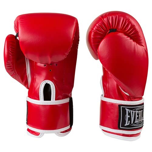 Боксерские перчатки Ever, DX-445, 6oz-12oz, красный