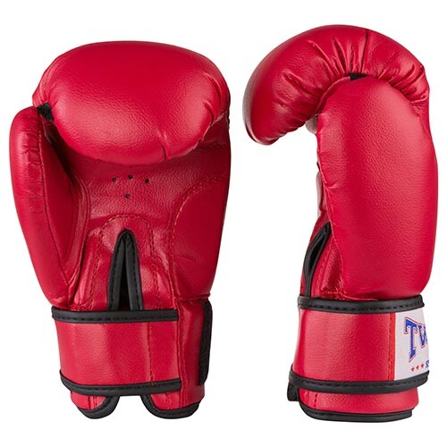 Боксерские перчатки Twins (aiba mod), FLEX, 8oz,10oz,12oz, красный.