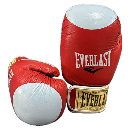 Боксерские перчатки Ever PRO STAR, кожа, 8oz, красный.