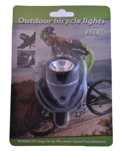Фонарь вело Outdoor bicycle lights, 3LED, KS1003. Скидка от 10 шт.