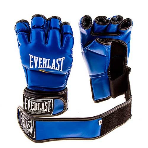 Перчатки Ever MMA, DX364, S, M, XL, синий