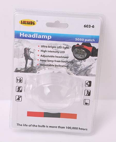 Фонарь на голову, 8LED, BL-603-6C. Скидка от 10 шт.