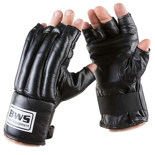 Перчатки шингарты BWS, кожа, M, L, XL, черный. Распродажа!