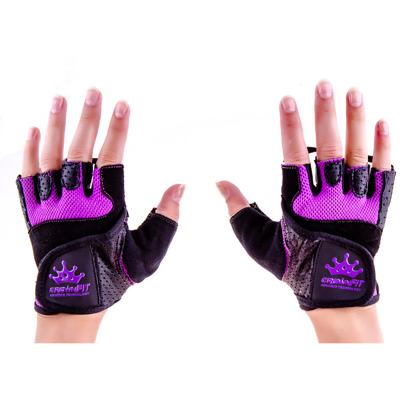 Перчатки вело, фитнес CrownFit Grippy Nap , RX-04, размер S, M, цвета в ассортименте.