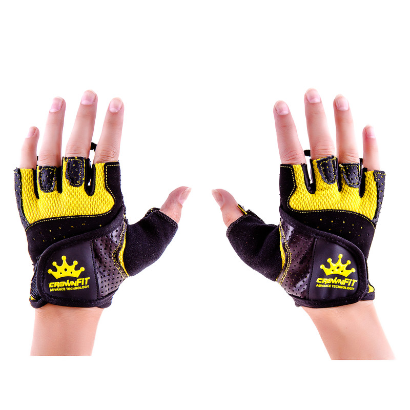 Перчатки вело, фитнес CrownFit Grippy Nap , RX-04, размер S, M, цвета в ассортименте.