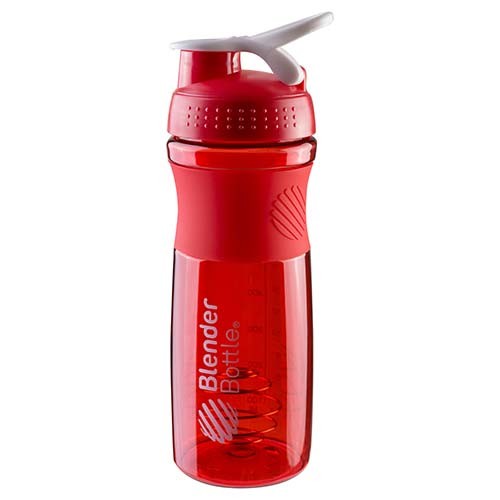 Бутылка для воды BlenderBottle 760мл, шейкер, красная.
