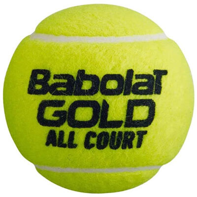 Мяч теннисный Babolat Gold all court, 3 шт.