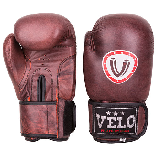 Боксерские перчатки Velo antique, кожа, 10oz.