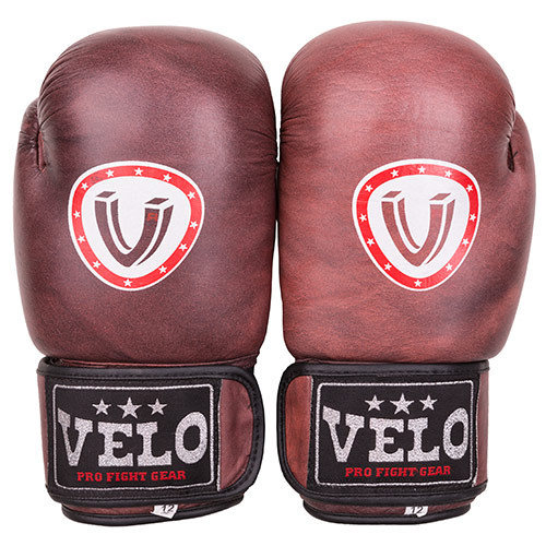 Боксерские перчатки Velo antique, кожа, 10oz.
