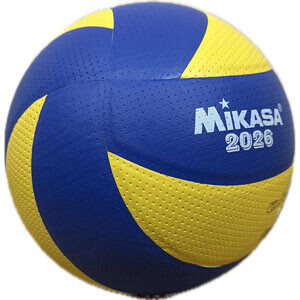 Мяч волейбольный Mikasa-2026 MVA300, PU желто-синий. Скидка на ящик.
