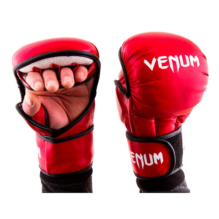 Перчатки Venum MMA, 415 Flex, S, M, L красный.