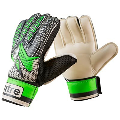 Вратарские перчатки Latex Foam MITRE, зеленый, размеры 6, 7, 8, 9.