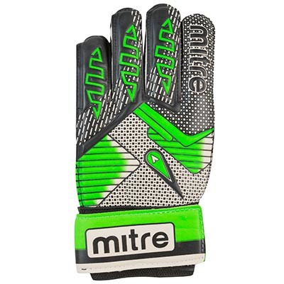 Вратарские перчатки Latex Foam MITRE, зеленый, размеры 6, 7, 8, 9.