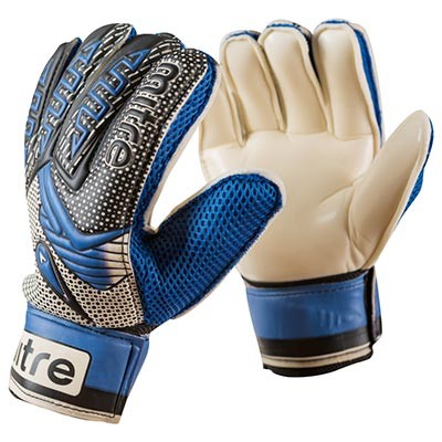 Вратарские перчатки Latex Foam MITRE, синий, размеры 6, 7, 8, 9.