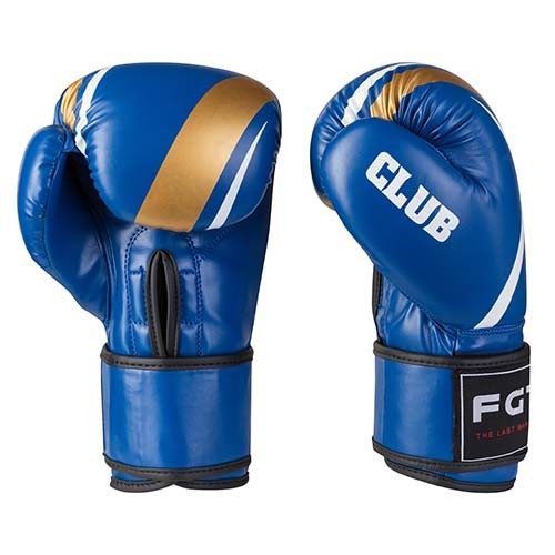 Боксерские перчатки CLUB FGT, Flex, 10oz, 12oz, синий.