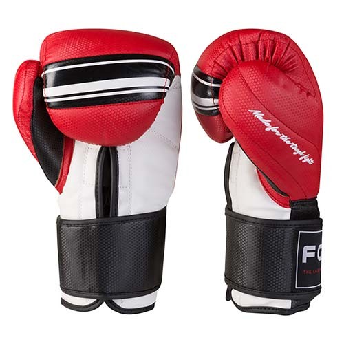 Боксерские перчатки FGT, Cristal, 8oz,10oz,12oz, красный