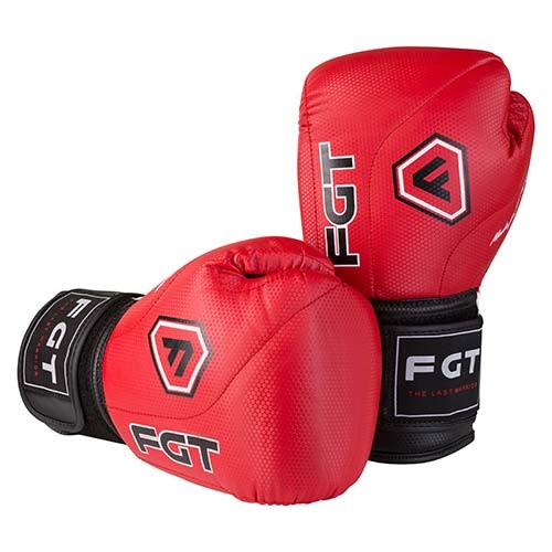 Боксерские перчатки FGT, Cristal, 8oz,10oz,12oz, красный
