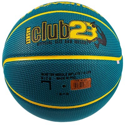 Мяч баскетбольный №7 PU, Movemen Club23, зеленый.