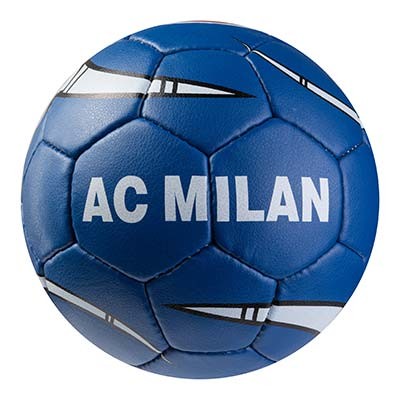 Мяч футбольный Grippy G-14 ACMilan, белый/синий. Скидка от 50 шт.