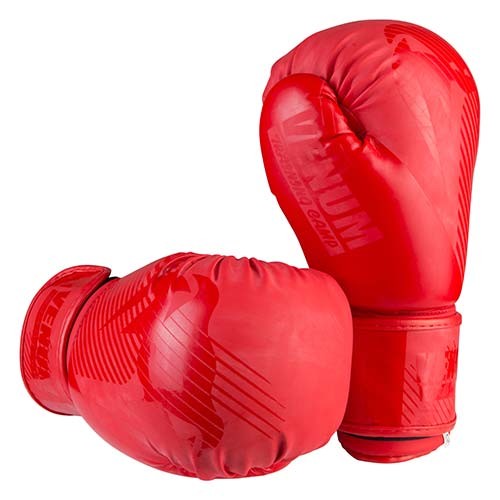 Боксерские перчатки Venum, матовый DX-2955, 8oz, красный.