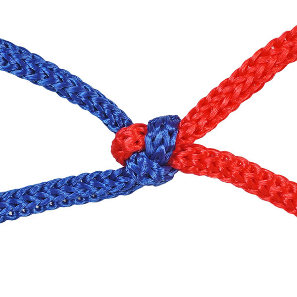 Сетка баскетбольная 6005, бело/сине/красный, вес-65г, L=44cm, D45cm.