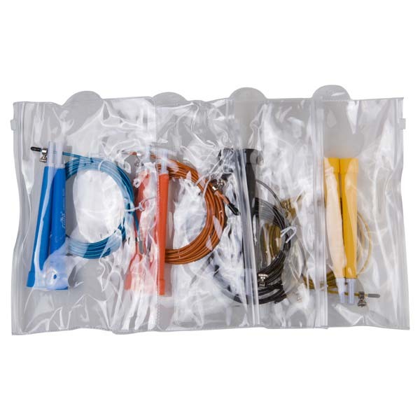 Скакалка для кроссфита Cima 3м, ручка PVC, красный.