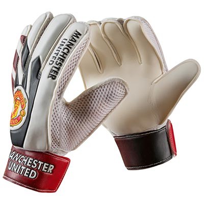 Вратарские перчатки Latex Foam MANCHSTER, красно-белый, размеры 6, 7, 8, 9.