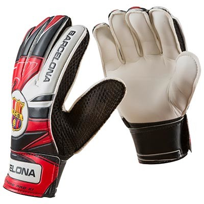 Вратарские перчатки Latex Foam FC BARCS, красно-черный, размеры 5, 6, 7, 8, 9.