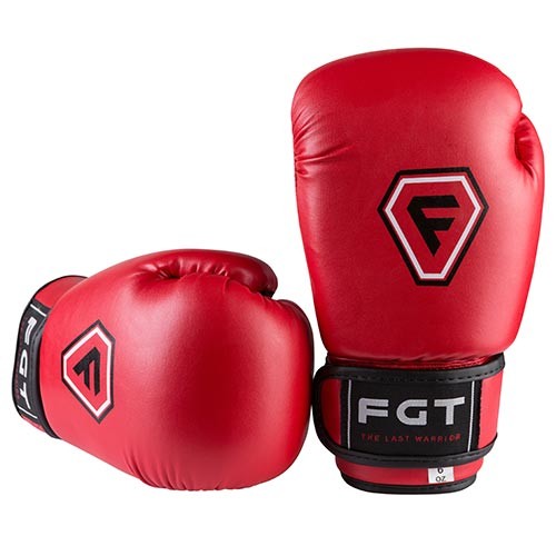 Боксерские перчатки CLUB FGT, Flex, 6oz, 8oz, красный.