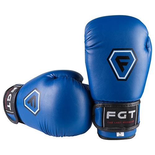 Боксерские перчатки CLUB FGT, Flex, 6oz, 8oz, синий.