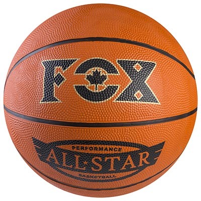 Мяч баскетбольный №7 резиновый, FOX AllStar, оранжевый. Скидка от 20шт.