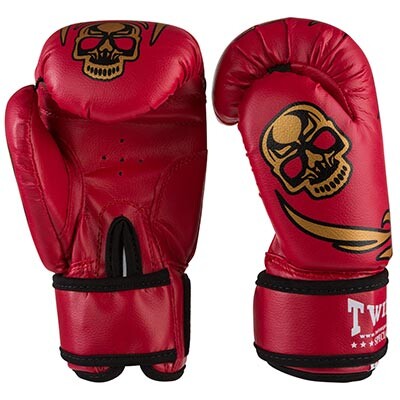 Боксерские перчатки Twins, PVC, 4oz, красный