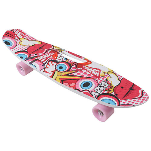 Скейт PennyBoard, 63х17cm, ручка, 5 видов, PU 60х45мм. Скидка на ящик. 