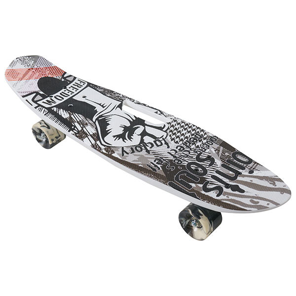 Скейт PennyBoard, 63х17cm, ручка, 5 видов, PU 60х45мм. Скидка на ящик. 