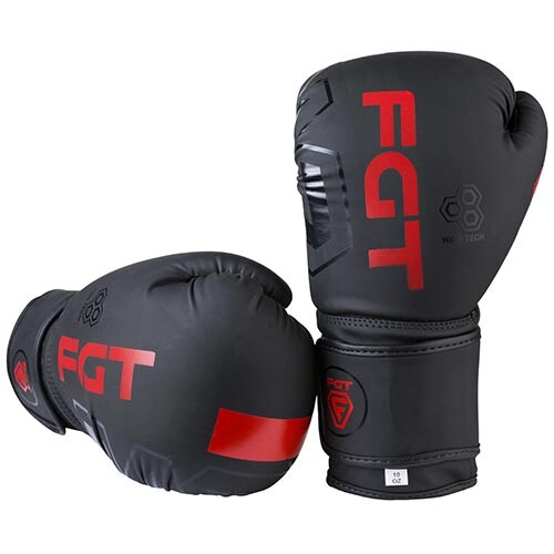 Боксерські рукавички FGT 2171, Flex, 10oz, 12oz, чорний/червоний