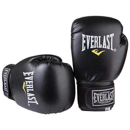 Боксерські рукавички Ever, DX-380, 6oz,8oz,10oz,12oz, чорний.