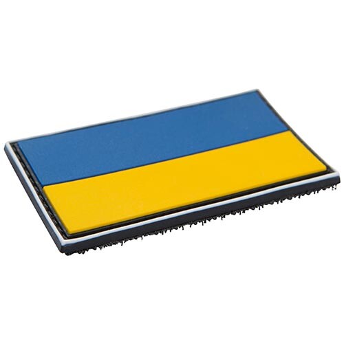 Шеврон прапор України, розмір 5х8см, сілікон.