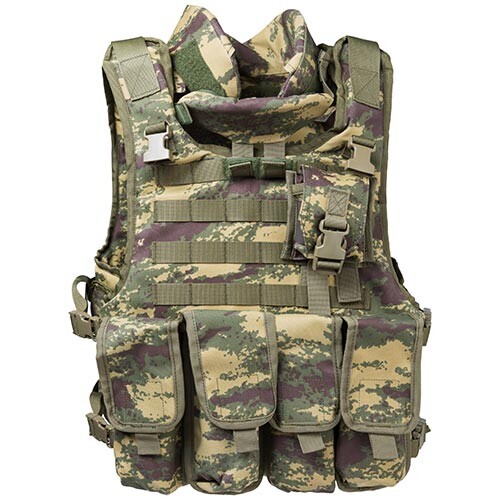 Разгрузка , плиты 3А+, защита шеи, паха, цифровой камуфляж, 4.8кг.